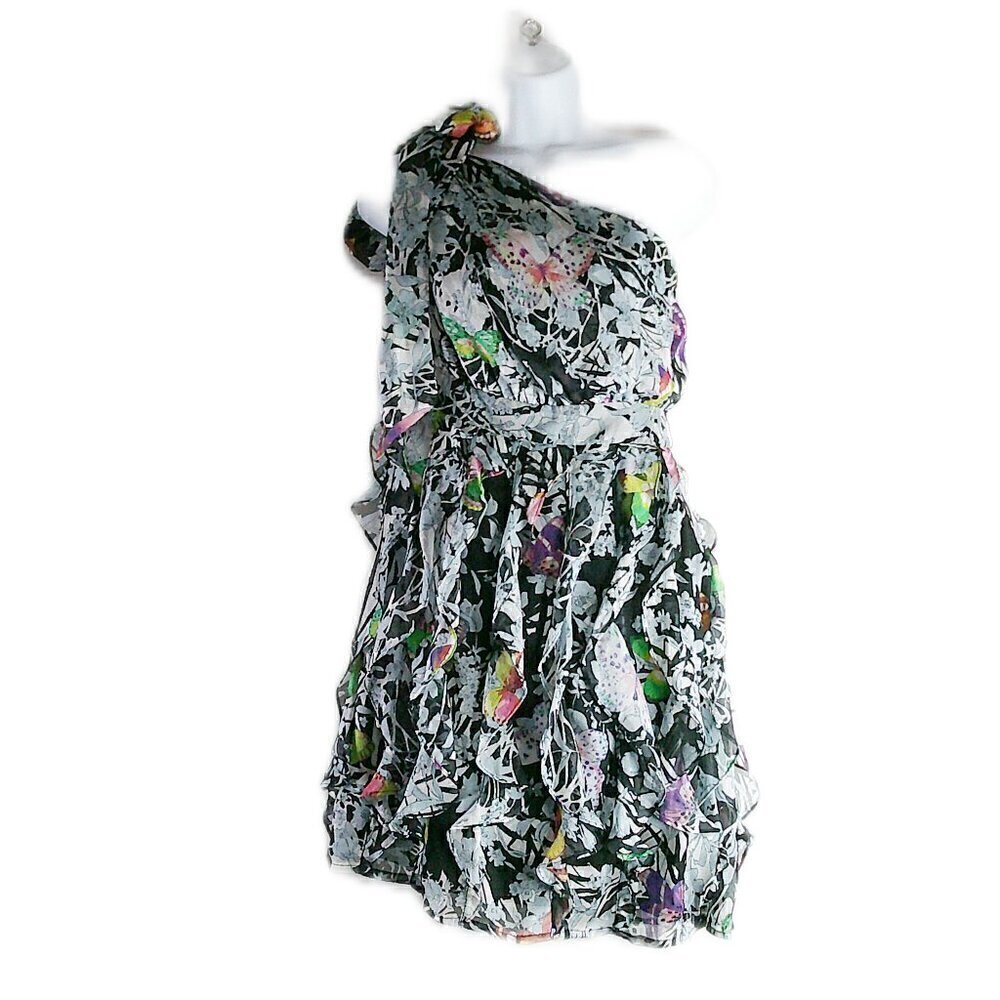 MM Couture - One Shoulderd Mini Length Dress - Size Small